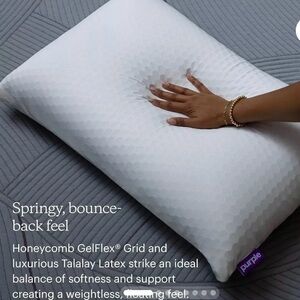PILLOW ❤️ NEW PURPLE HARMONY KING TALL PILLOW GELFLEX GRID.